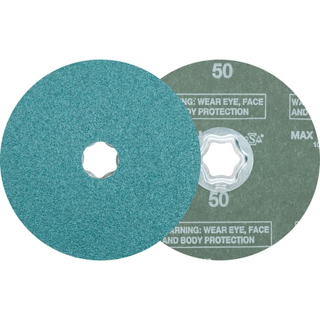 Pferd COMBICLICK Fiber Disc, 5" Dia. - Zirconia Alumina Z, 50 Grit 40139